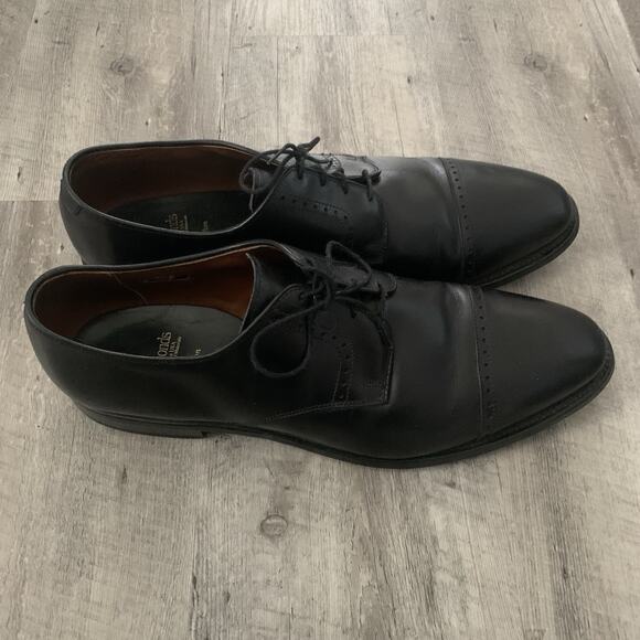 ALLEN EDMONDS Clifton Black Leather Cap Toe Oxfords Mens Size US 14 D Nice! main image 9